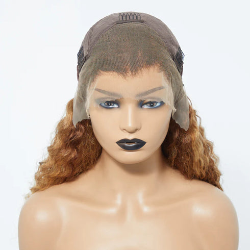 Maganda Rain #4/27 Vorgezupfte 13x4 Lace Front Wasserwellen-Perücke